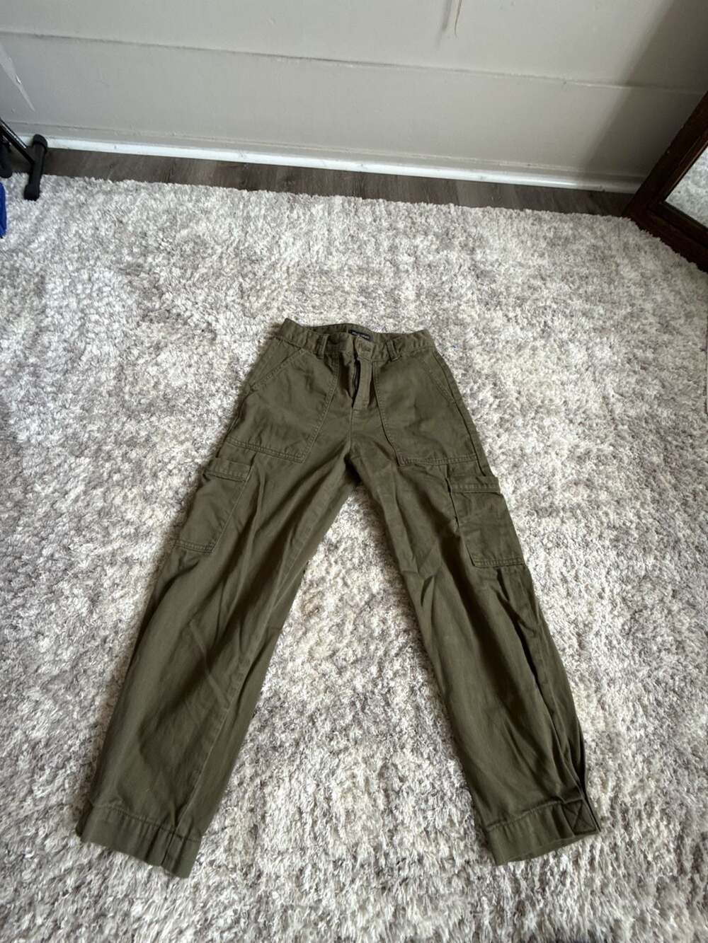 Banana Republic Cargo Pants Size 0 Petite Olive Green